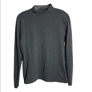Croft and Barrow Mock Neck Long Sleeve Shirt